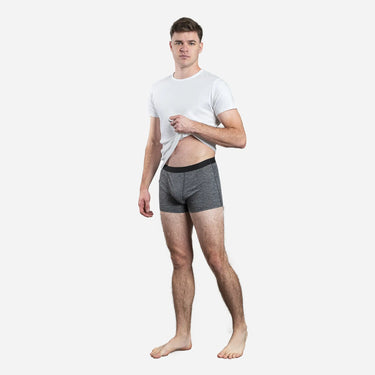 Men's Alpaca Wool Boxer Briefs: 160 Ultralight color Gray