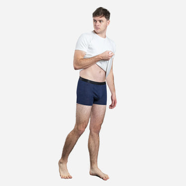 Men's Alpaca Wool Boxer Briefs: 160 Ultralight color Navy Blue