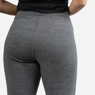 High Performance Womens Alpaca Wool Leggings 420 Midweight color gray