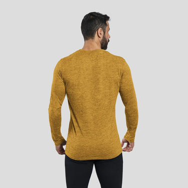 mens functional long sleeve tshirt color gold