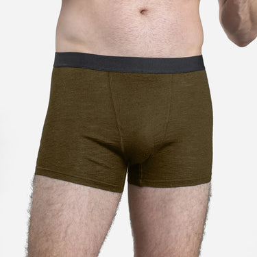 mens thermo regulate boxer briefs color green