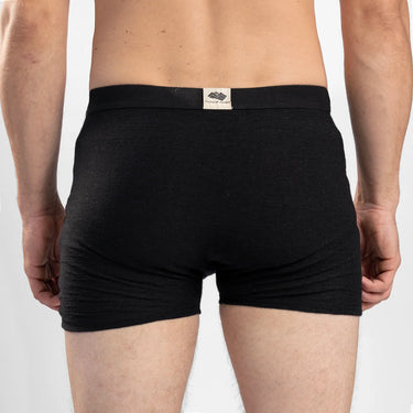 mens ultra soft boxer w fly color black