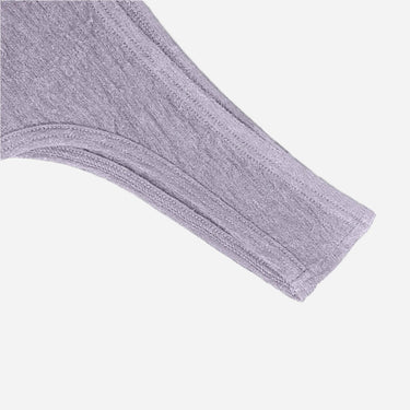 womens ethical alpaca wool 160 ultralight thong color lilac
