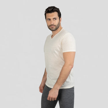mens antiodor vneck tshirt color Undyed
