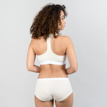 womens adventure sports bra ultralight color Undyed